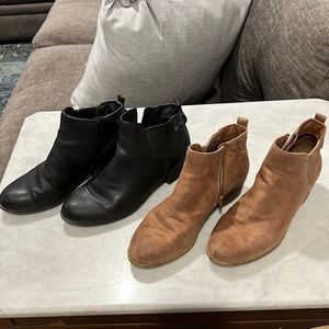 2 pair Women’s Kim Rogers ankle boots